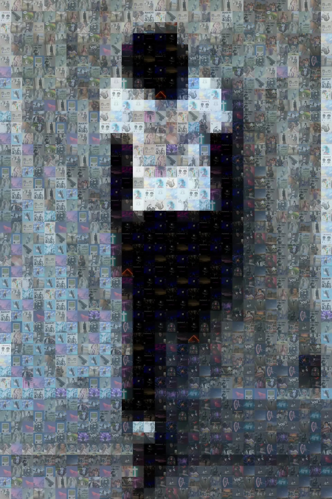 Mainetoowavy!, made from the covers of his 105 releases